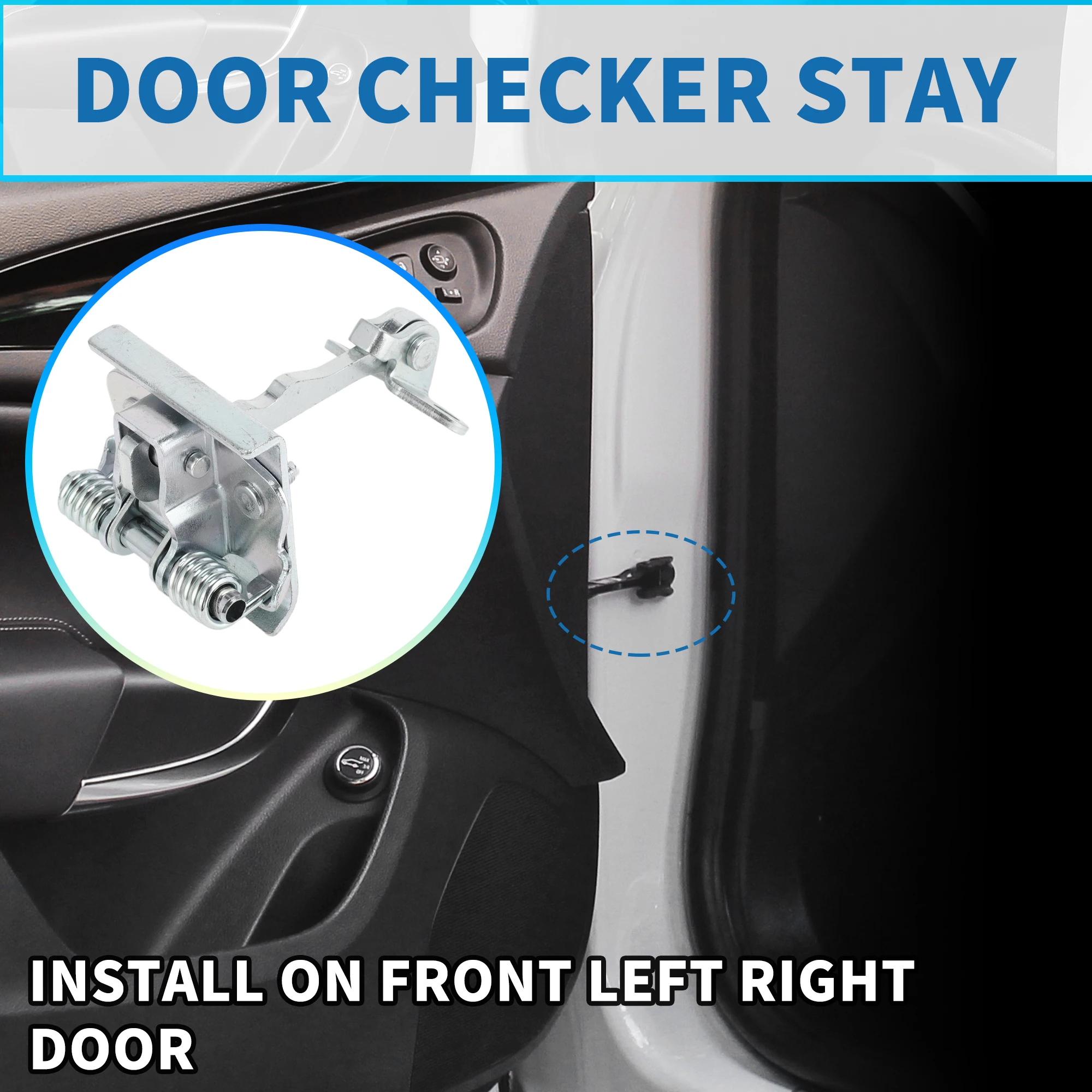 UXCELL Door Check Strap Stopper Limiter Door Check Bracket Stop for Citroen Xsara 1997-2005 Front Left Right Door Checker
