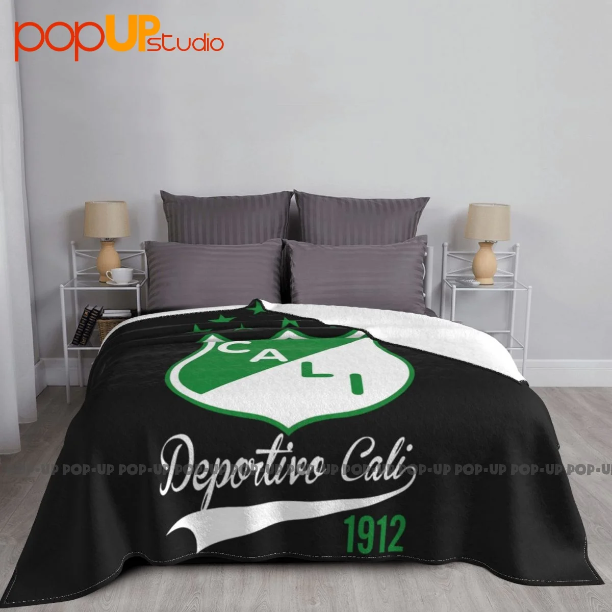 Deportivo Cali De Colombia Futbol Soccer Blanket Soft Flannel Four Seasons Cover Blanket Sleeping Sheets