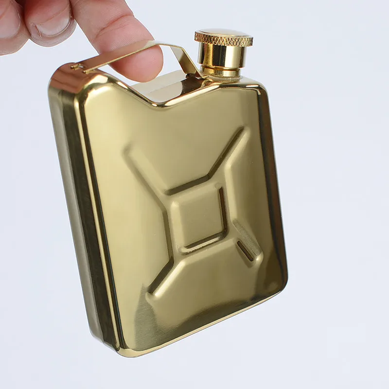 5oz Barrel Hip Flask Portable 304 Stainless Steel Hip Flask for Whiskey Alcohol Liquor Flask