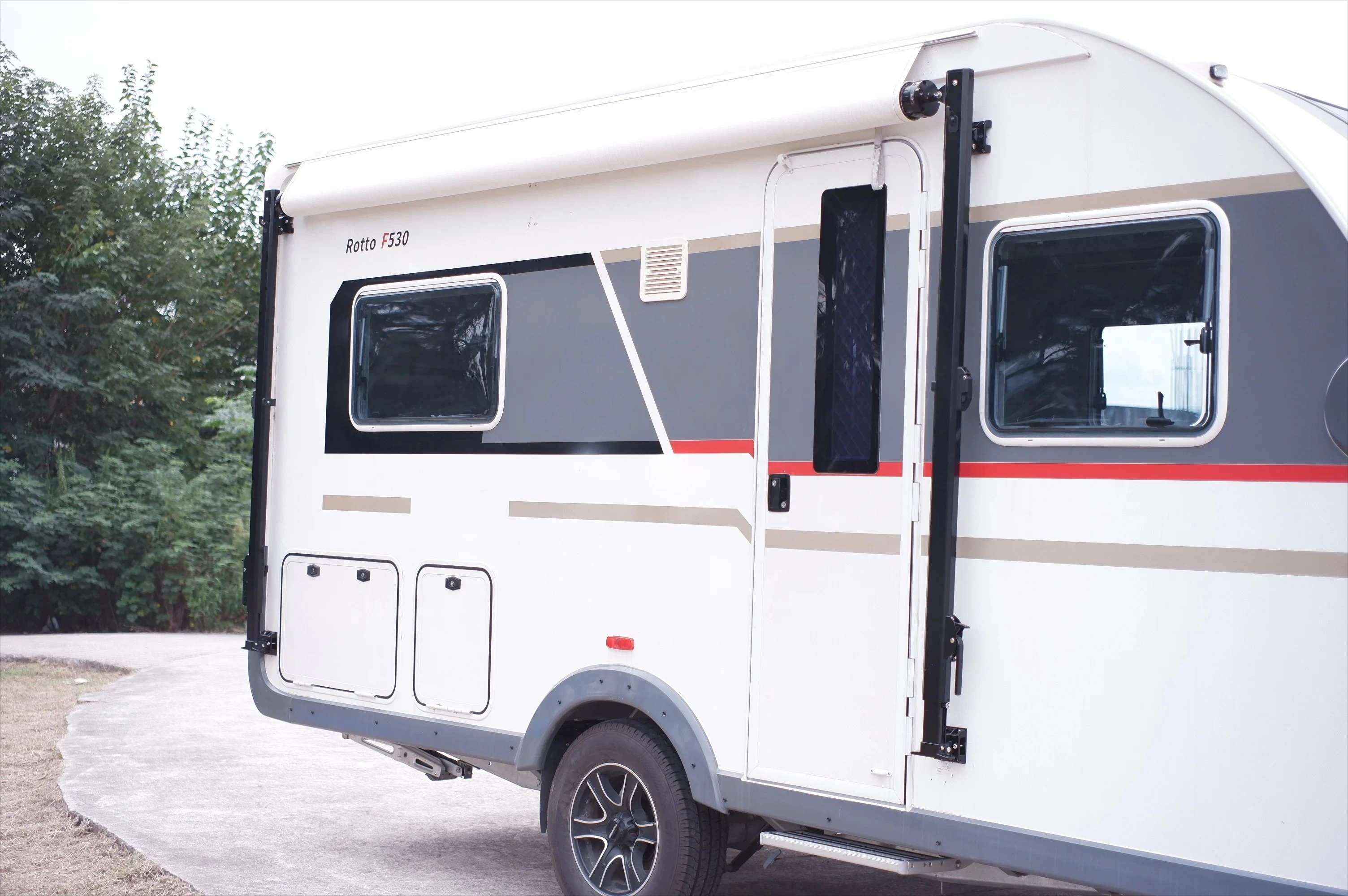 Auvent latéral déroulant B1 Design pour caravane, camping-car et accessoires extérieurs de camping-car, taille personnalisée, pour le marché australien