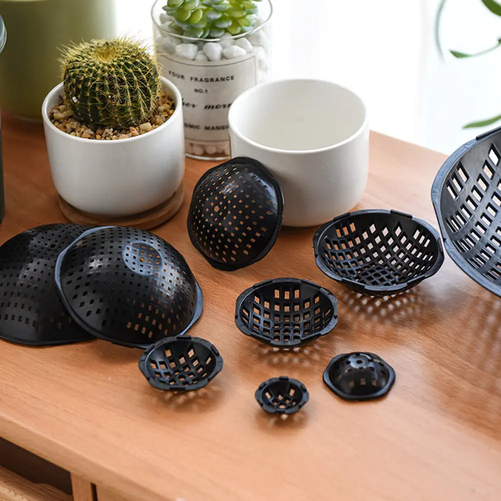 

20 шт. сетчатых прокладок для дренажных отверстий цветочных горшков, прочные, из полипропилена, дышащие, для предотвращения утечки почвы из дна кашпо