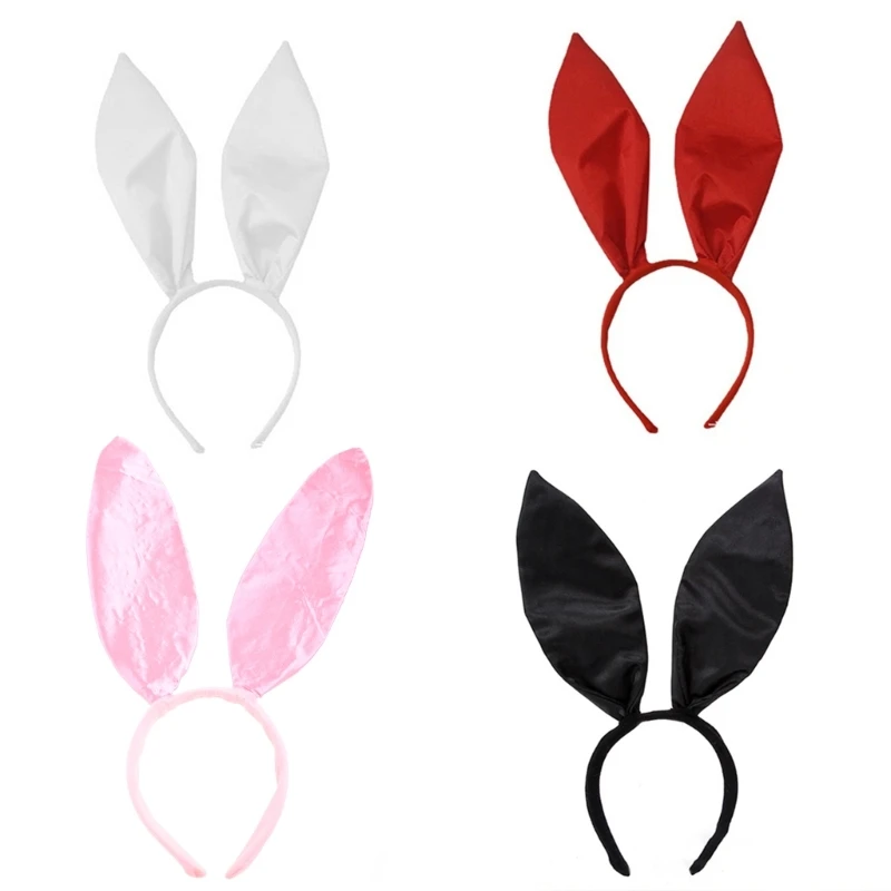 Dễ Thương Mini Bunny Phụ Kiện Tai Thỏ Dây Đội Đầu Dành Cho Trang Phục Đảng Phù Hợp Với Chu Vi Vòng Đầu 56-58Cm Tai Đeo Đầu