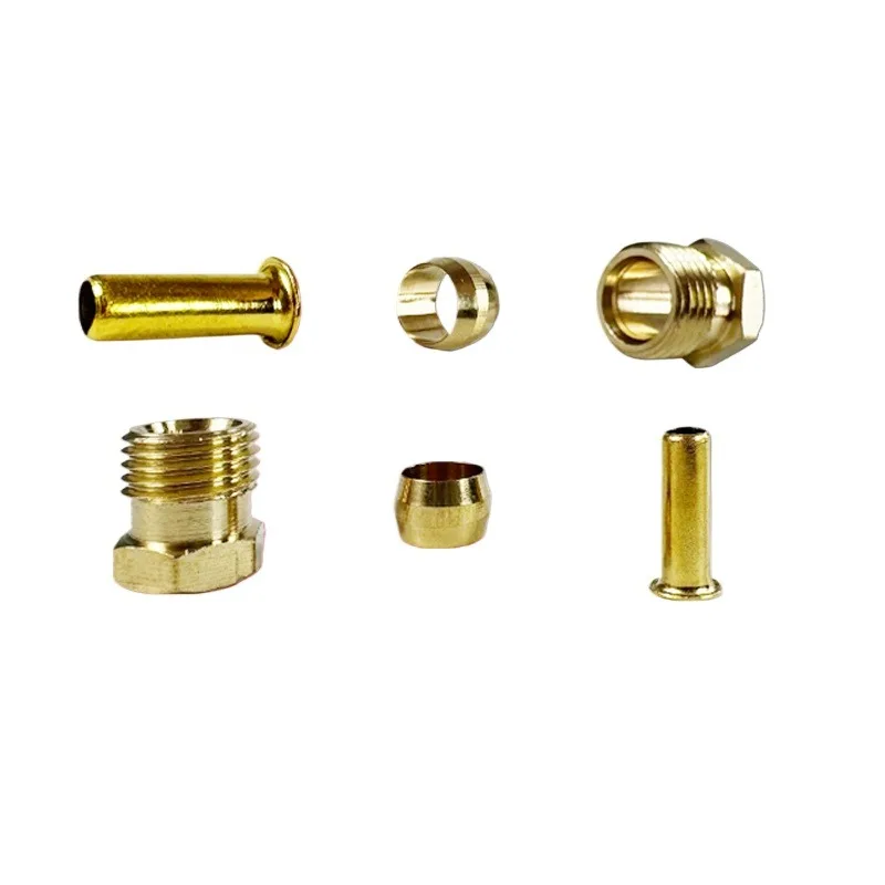 Machine tool YouTube connector Lubricating oil Three-piece set CNC ferrule Bushing connector accessories Double cone meson core
