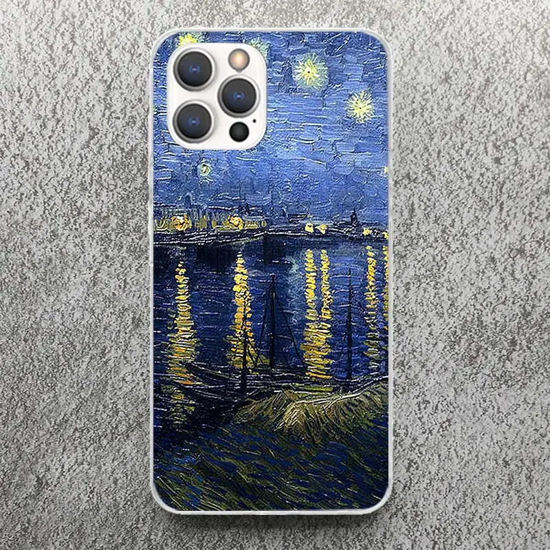 Miękkie etui z nadrukiem mostka lotosu na iPhone 11 13 14 Pro Max 15 Art 12 Mini obudowa telefonu XS XR X SE 7 Plus 8 Patt