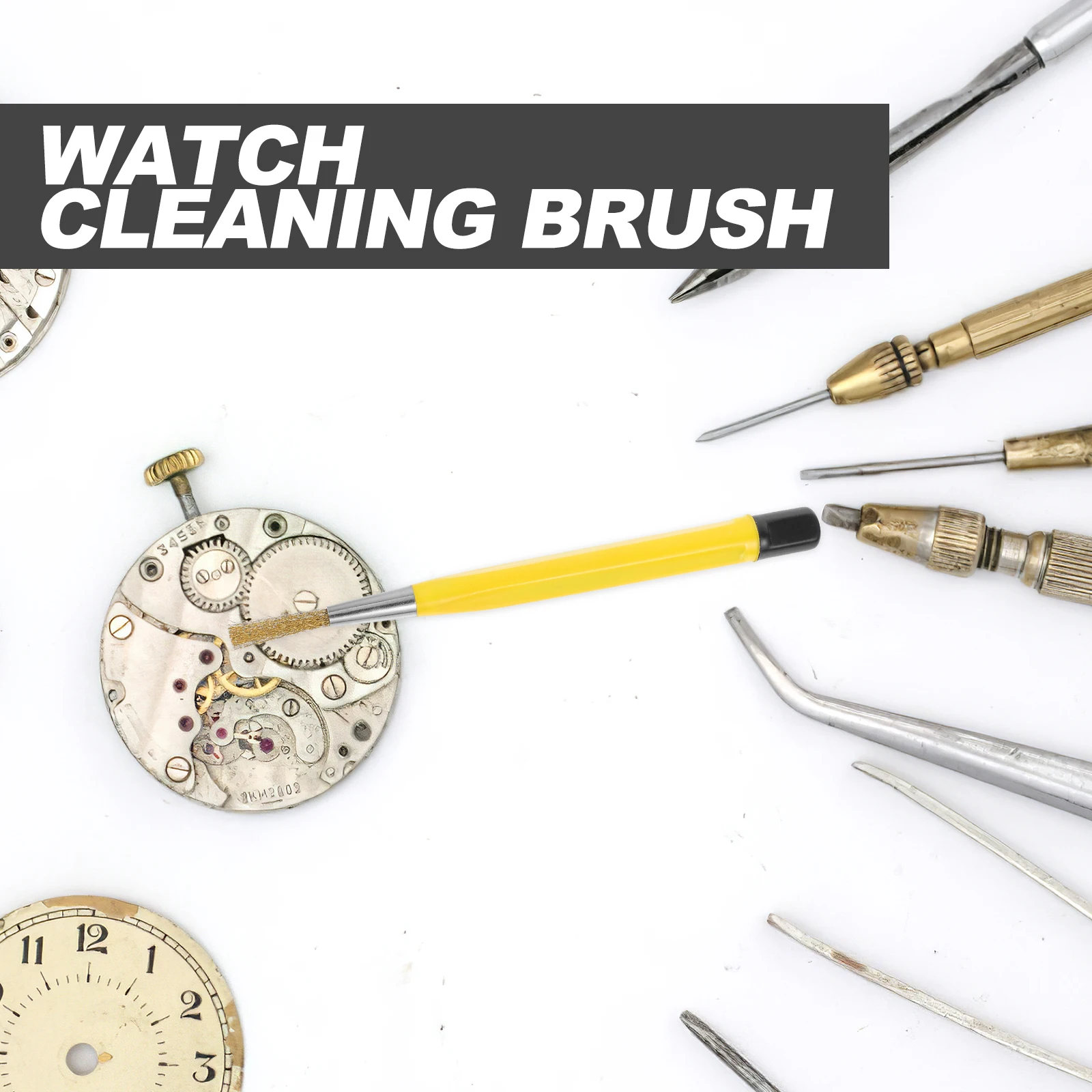 

Sanding Stick Watch Cleaning Brush Tool Versatile Durable Copper Wire Fiber Suitable for Various Watches Prevent Scratches and