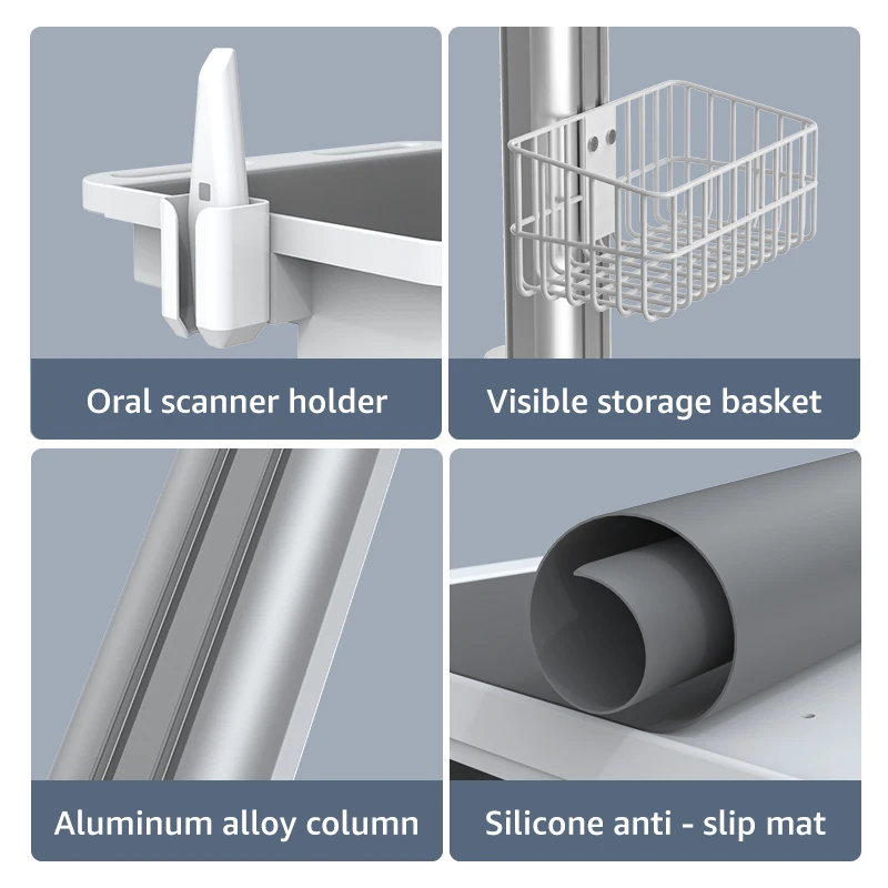 Quality Original Oral Scanner Trolley Dentals RCT Cart Dentals Mobile Table Cart Trolley