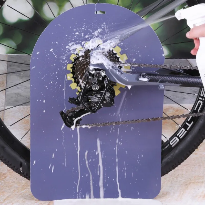 Bicycle Bike Cleaning Guard PVC Chain Oil Splash Protector Disc Brake Rotor Cover for MTB Mountain Road Bike Repair Maintenance