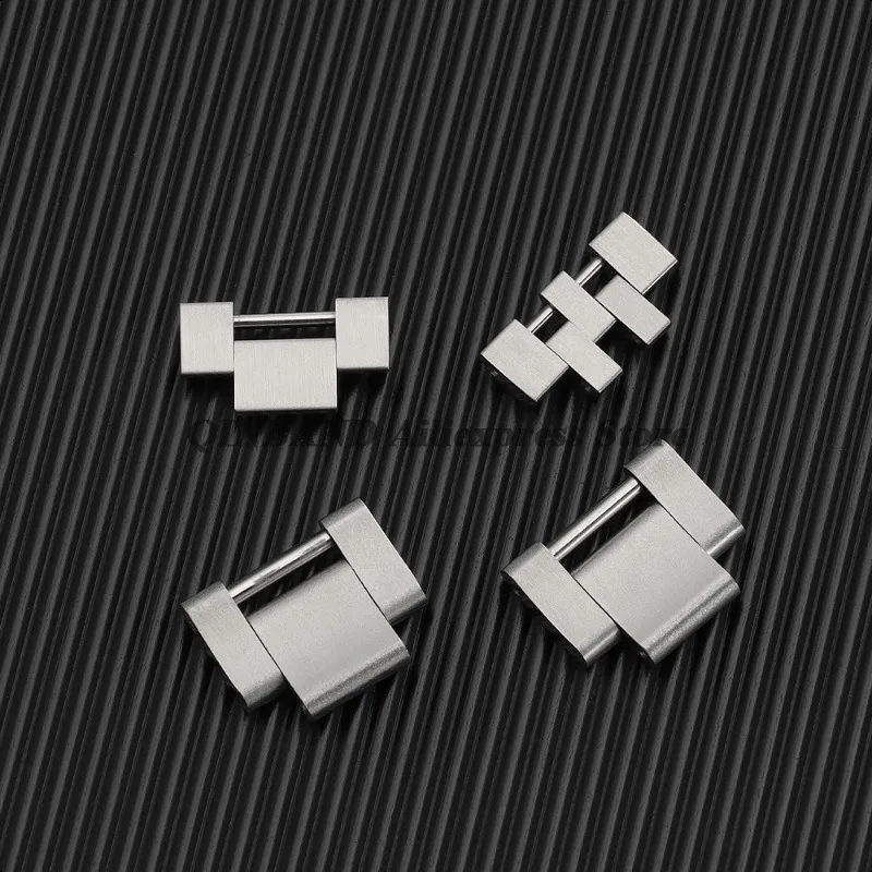 3/5 cuentas 16*8mm 16*9mm correa de acero inoxidable enlace de extensión plateado enlace de Metal para Rolex para accesorios de correa de reloj Oyster Jubilee