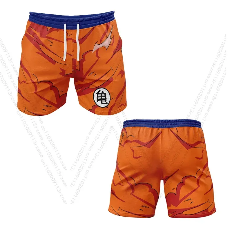 كاندي 2025 دراغون بول زد جوكو أنيمي الرجال السراويل ضغط تجريب طباعة الصالة الرياضية نصف السراويل تنفس الجري سريعة الجافة تأثيري Sp