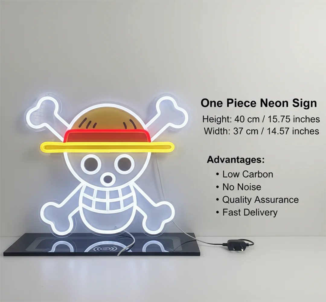 Pokemon One Piece Anime Neon Sign - LED Acrylic Night Light/Lamp for Home,USB Powered Bedroom Decor,Gaming Room Decor Gift view 4
