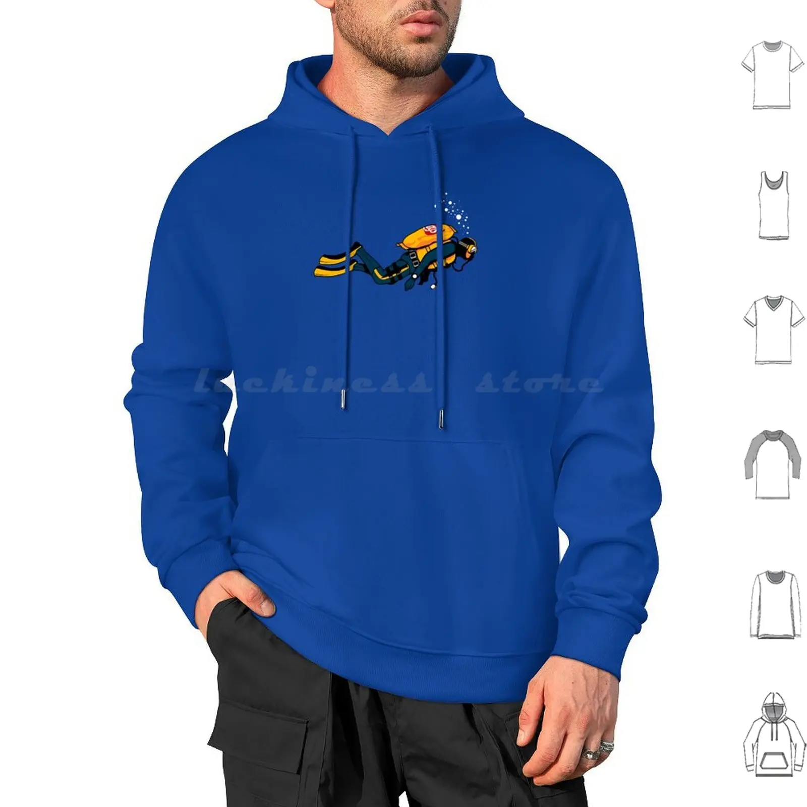 70% Air Hoodies Long Sleeve Dive Air Potatoes Ships Joke Diver Oxigen