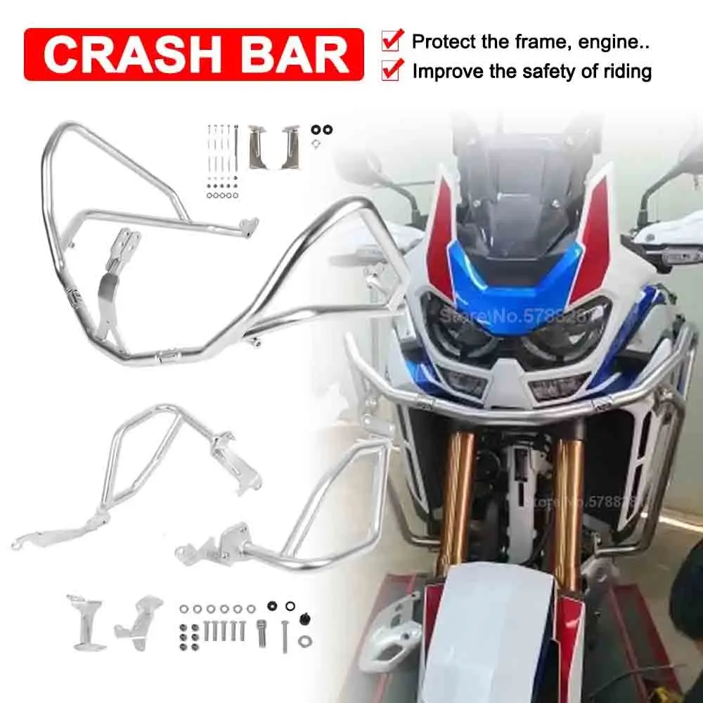 Motorcycle Engine Guard Tank Crash Bar For Honda CRF1100L Africa Twin Adventure Sports 2020-2023 Fairing Frame Protector Bumper