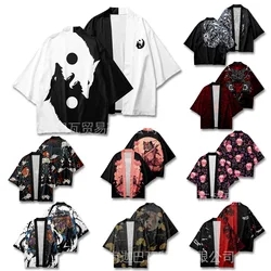 Japanese Ukiyo-e Series Element Cloak Kimono Robe Versatile Cloak