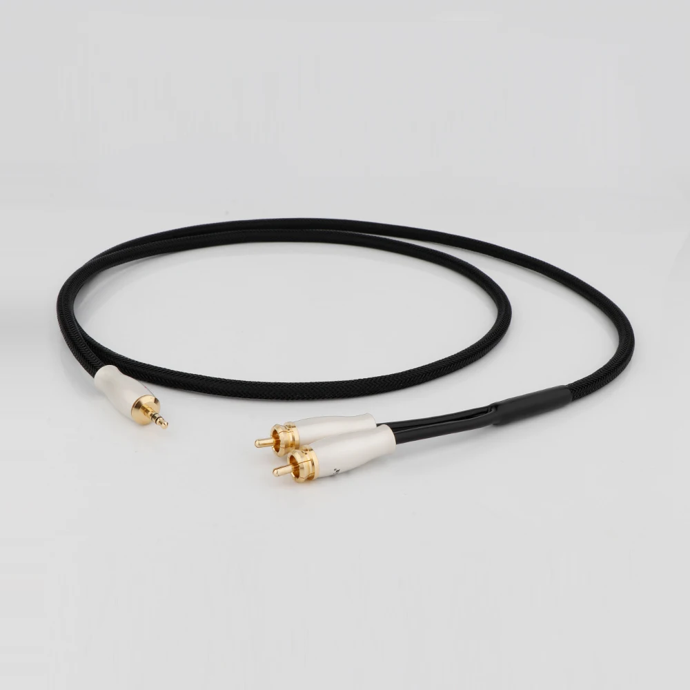 HIFI 2,5 mm symmetrisches Audiokabel auf 2 Cinch-Signalkabel AUX-Leitung Kopfhörerverstärkerleitung 2,5 mm Stecker auf 2 Cinch-Stecker – Detail 9