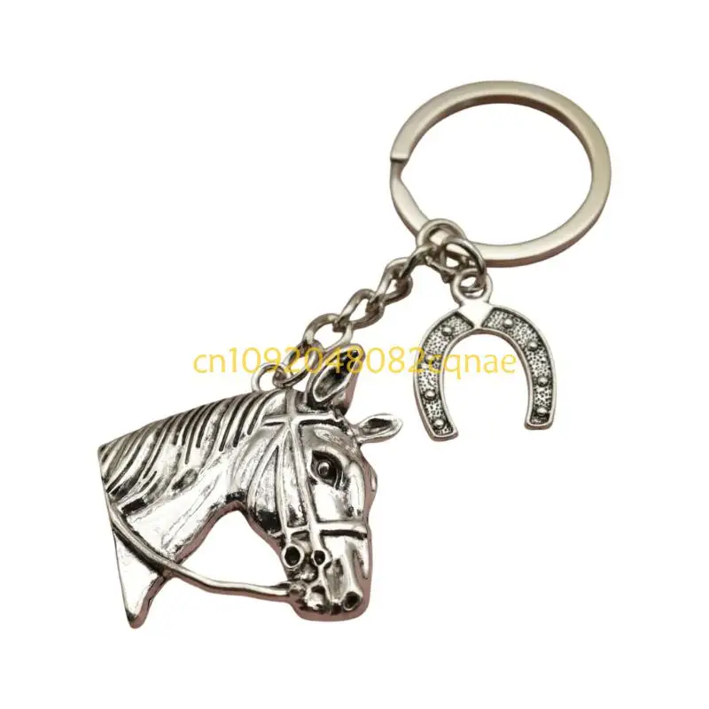Lightweight Minimalist Horse Head Holder Rusts Resistant Metal Bag Decoration
