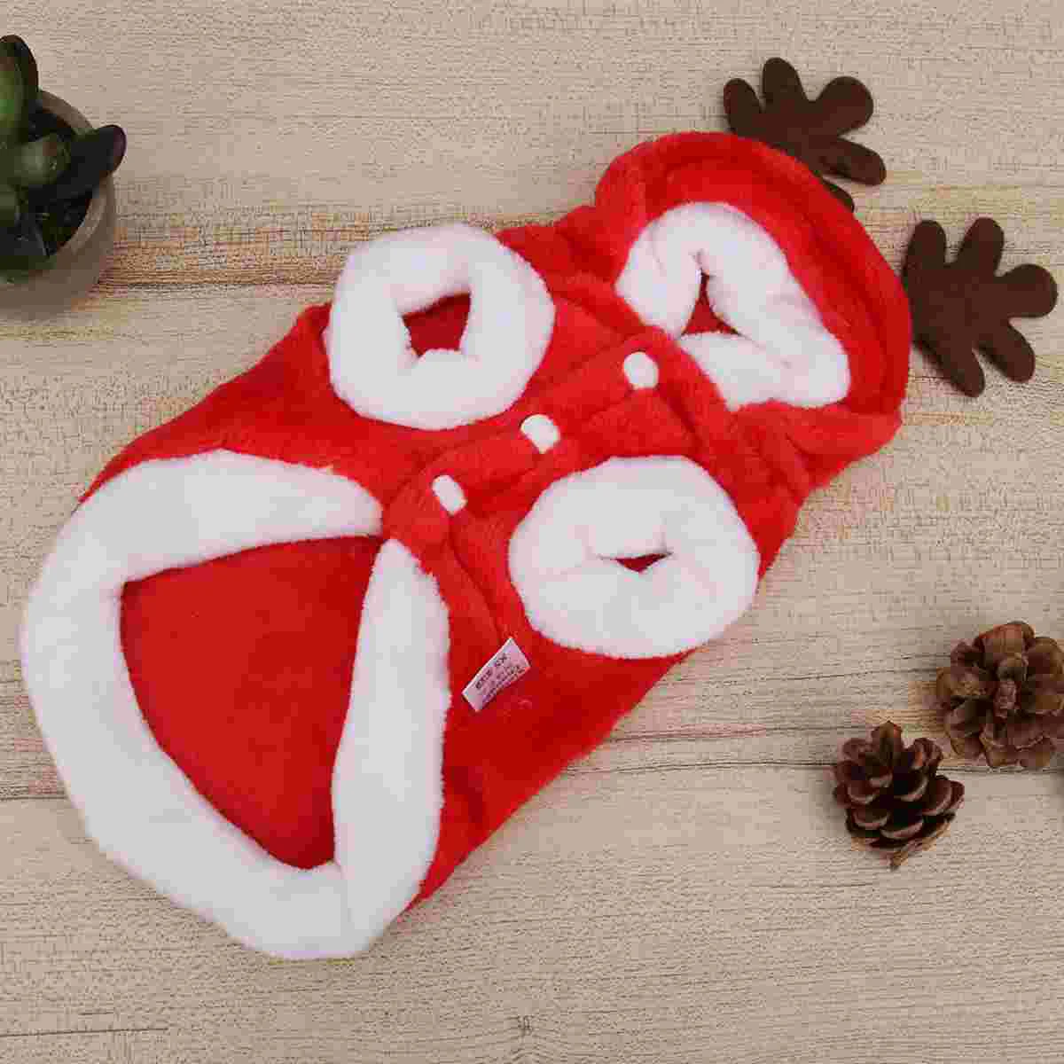 

Adorable Pet Warm Christmas Costume for Puppy Dog (Size XS) dog clothes pet clothes party dog cloth dog christmas cloth