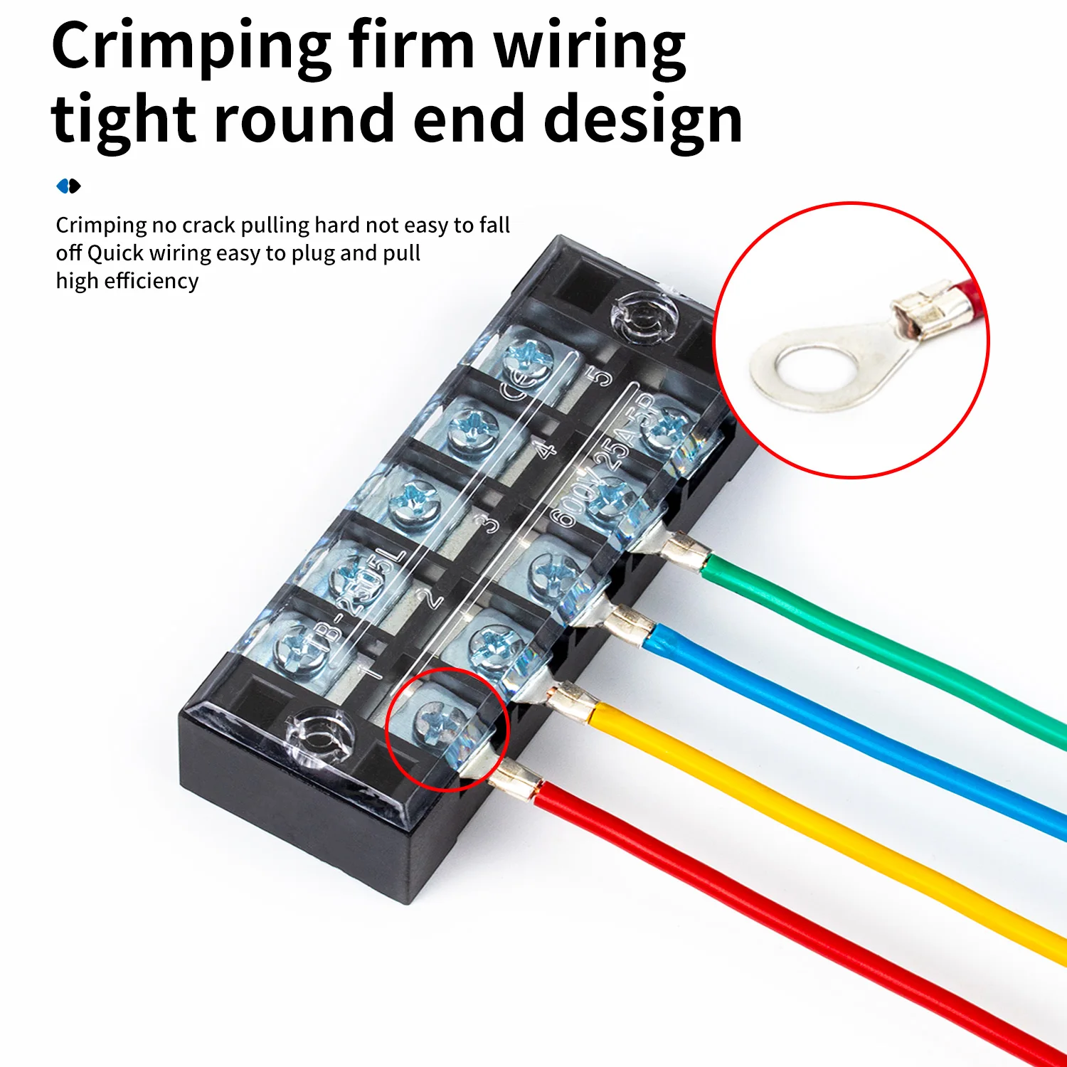 100PCS Cable Wire Connector OT1.5-3/4/5 OT2.5-3/4/5 OT4-5/6 Non-Insulated O-Type Electrical wire terminal brass lugs terminals