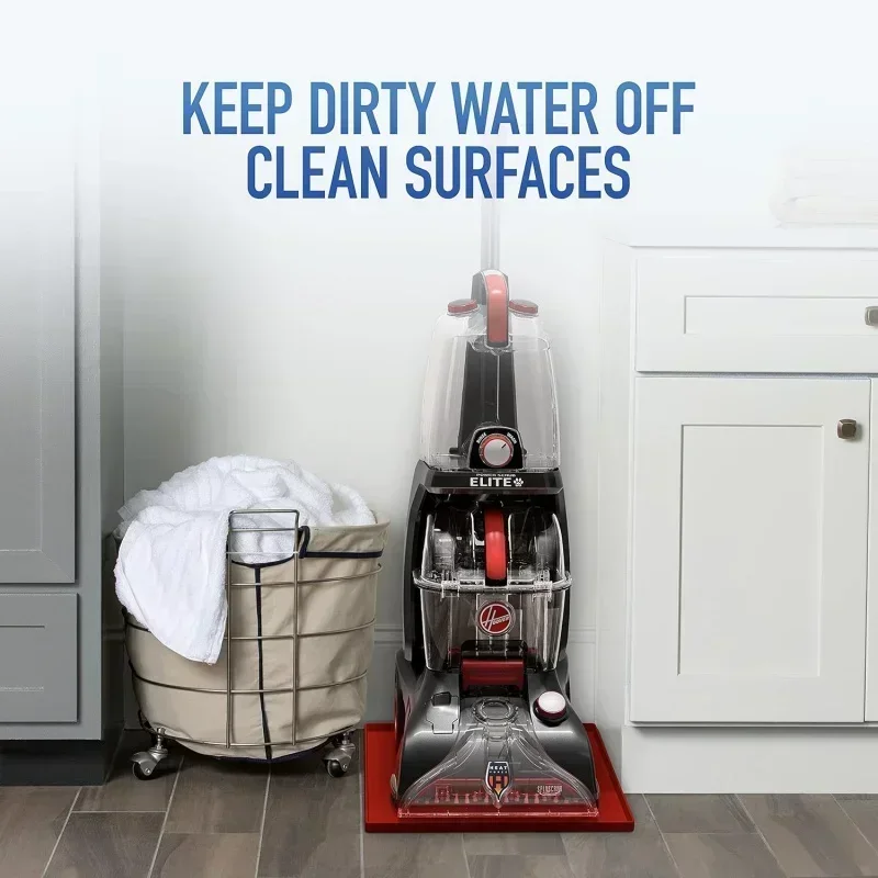 D2BHoovvers PowerScrub Elite Pet Upright Carpet Cleaner Shampooer,Lightweight Machine,with Storage Mat,FH50250B