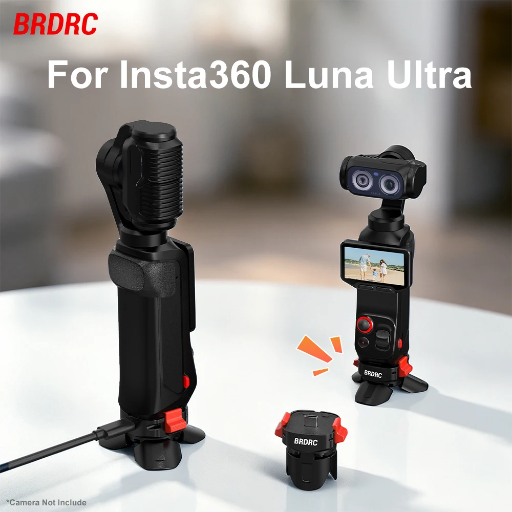 Für Insta360 Luna Ultra Ladeadapter Schnell Abnehmbarer Sockel Desktop-Halterung Vlog Content Creator Zubehör