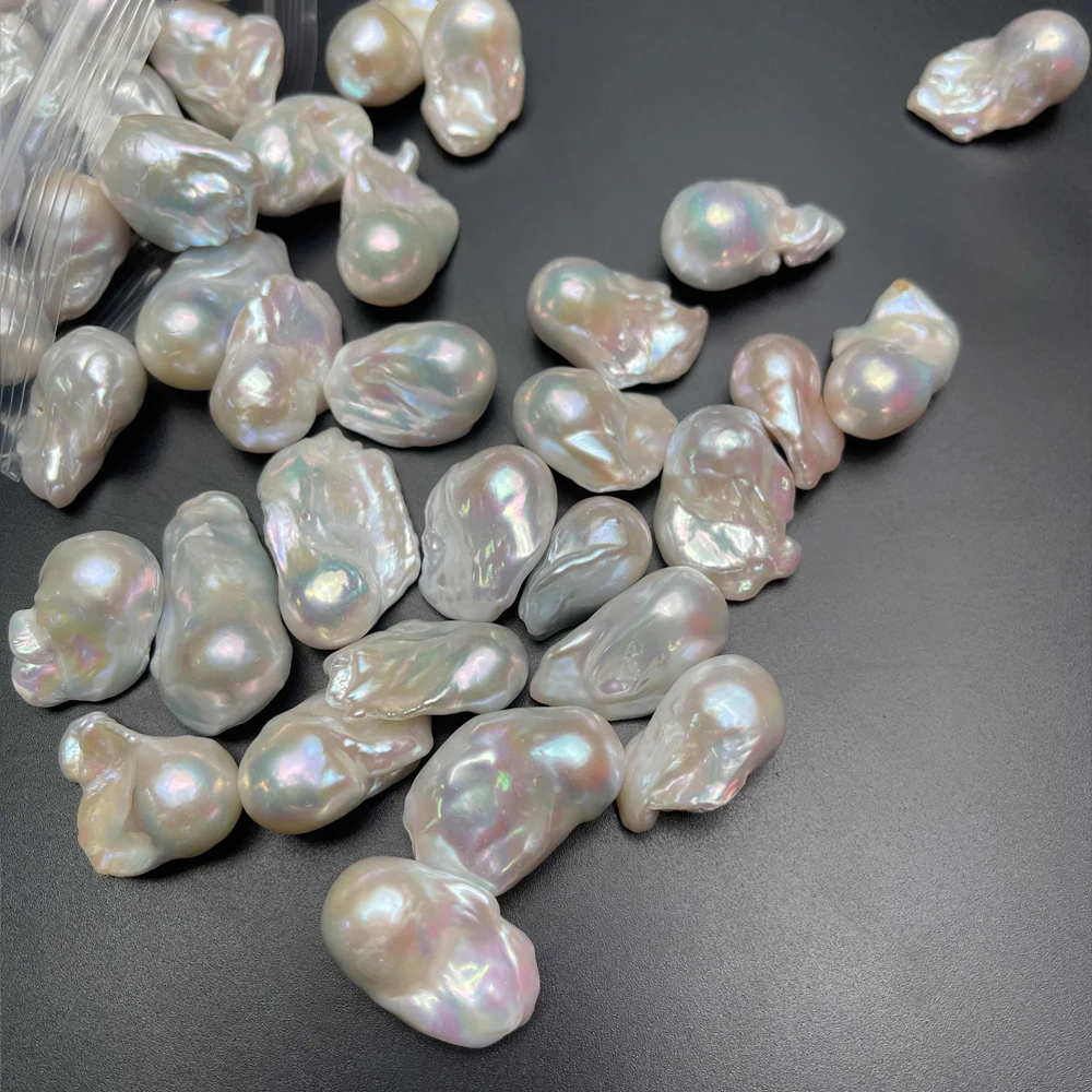 AAAAA High Quality Tail Beads White Natural Freshwater Pearl Baroque Beads for Jewelry Making DIY Necklace Earrings Accessories