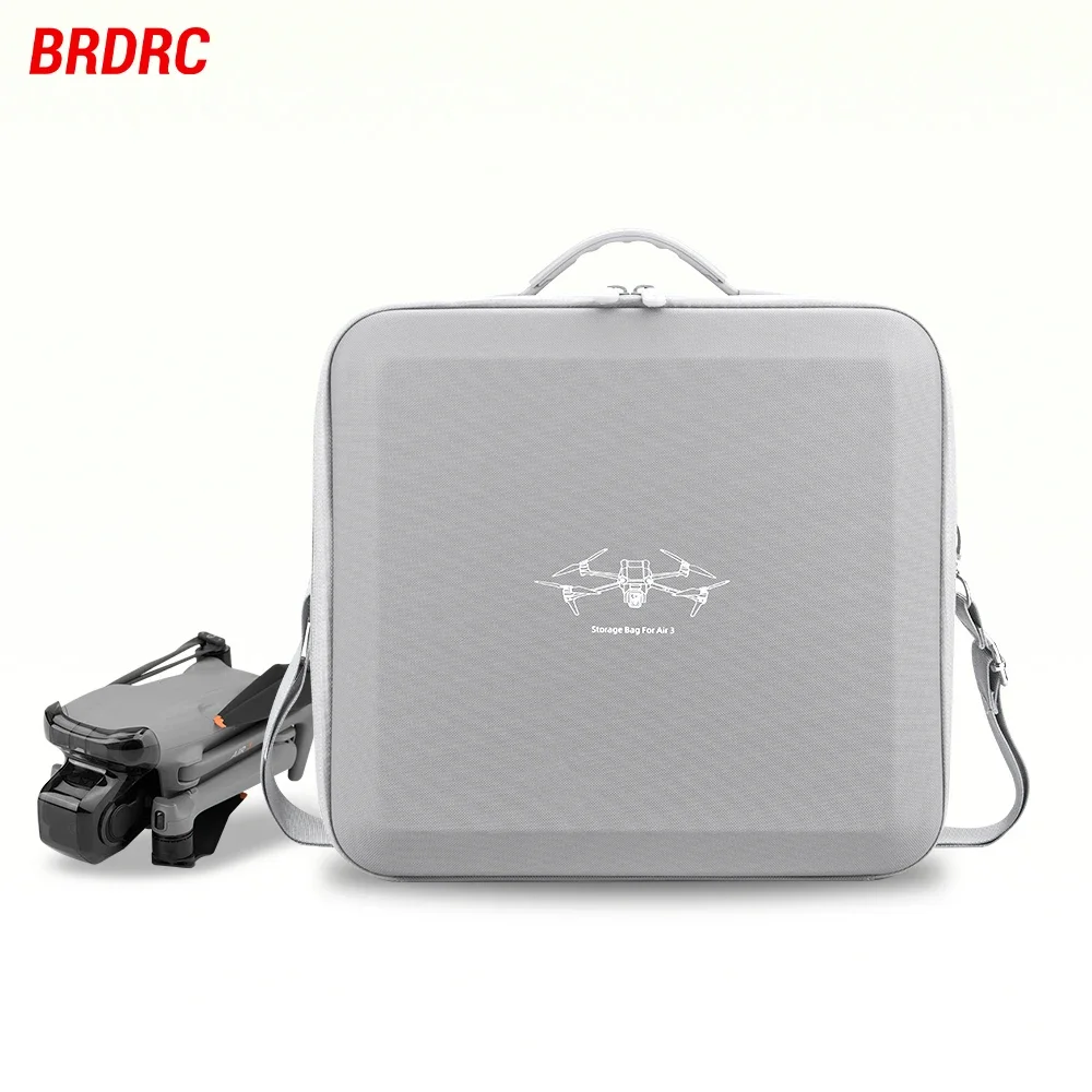 BRDRC Portable Carrying Case Storage Bag Protective Handbag Box for DJI Air 3/Air 3S Drone Battery RC 2/RC-N2 Controller Box