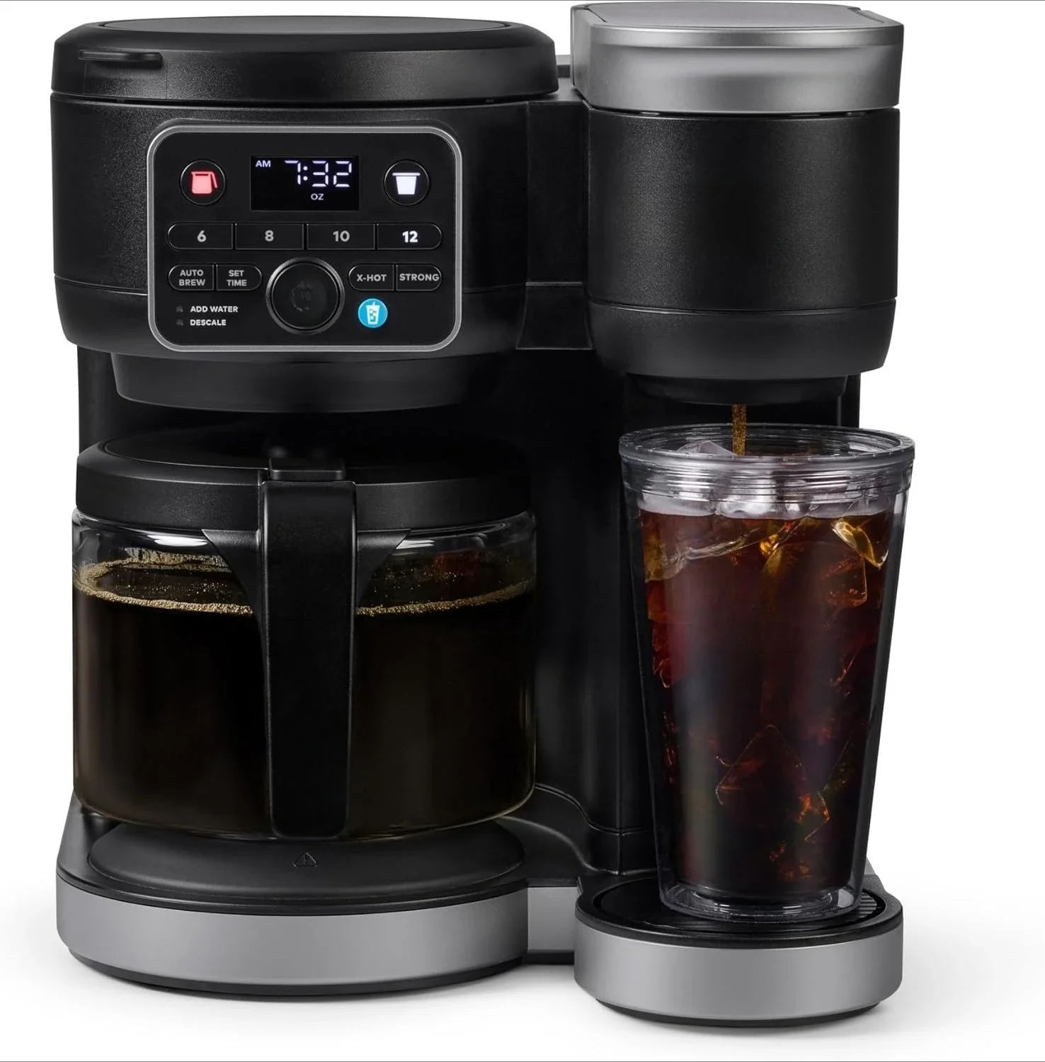 

Hot & Iced Single Serve & Carafe Coffee Maker, MultiStream Technology, 72oz Reservoir (Gen 2)
