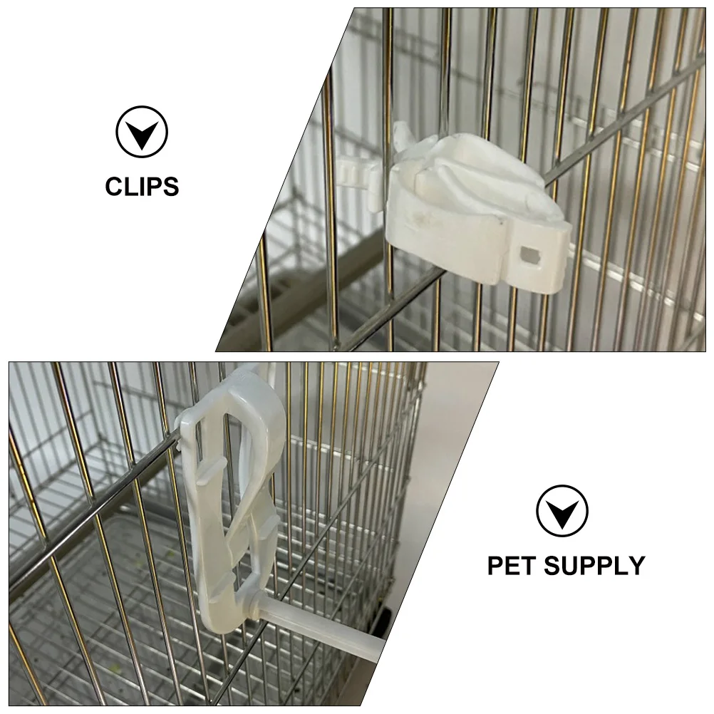 

2 Pcs Parrot Vegetable Clips Bird Cage Supply Practical Fixed Clamps The Birdcage Cuttlebone Birds