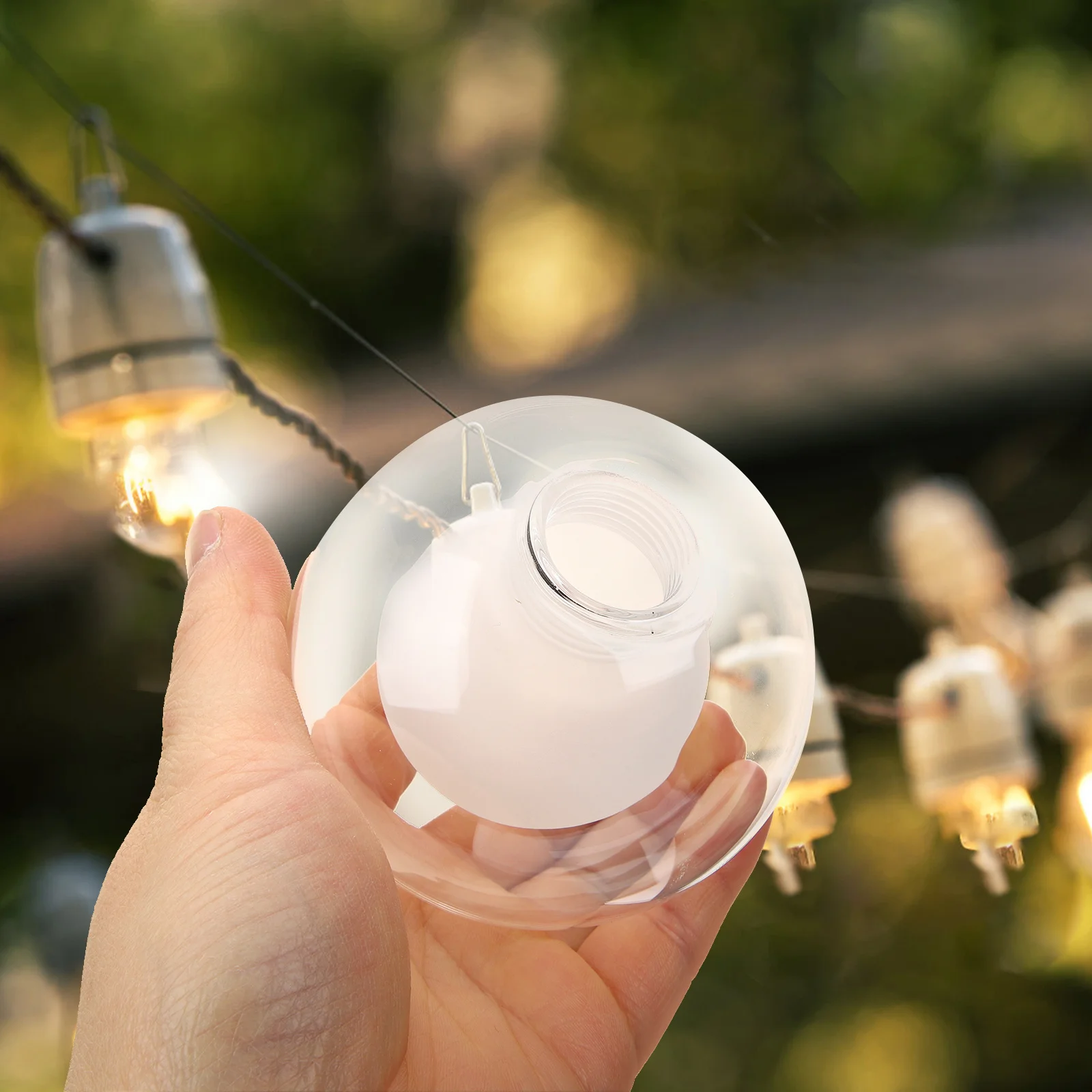 غطاء مصباح زجاجي أنيق، غطاء خفيف متين، تصميم إبداعي لمصابيح السقف المعلقة، عاكس الضوء الزجاجي للجو الدافئ