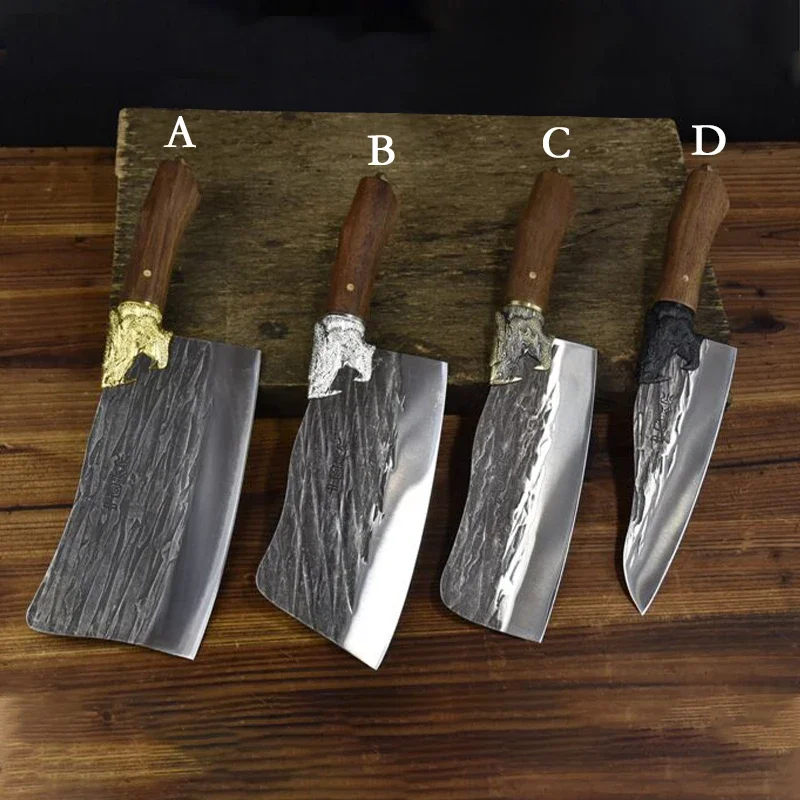 5Cr15MoV Steel slicing knife manual forging kitchen knife fruit knife cutting dual purpose  chef special  home