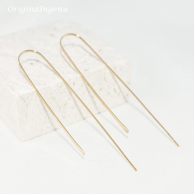 925 Silver Earrings Handmade Gold Filled Jewelry Hammered Vintage Jewelry Minimalist Brincos Boho Oorbellen Earrings For Women