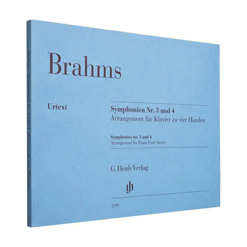 HN1199 Brahms Symphonies 3 A 4 F Piano 4ms Pascall Robert G Henle Verlag 9790201811994 Book