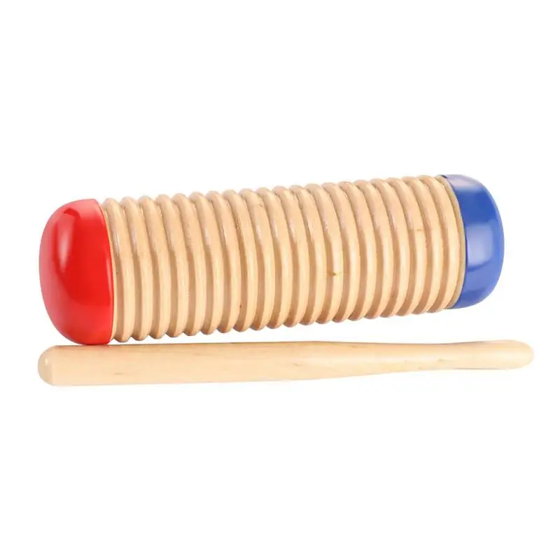 

For Guiro Instrument Toy Childrens Toys Safe Wooden Percussion for Early Learning Musical Gift for Toddlers and Preschool Kids