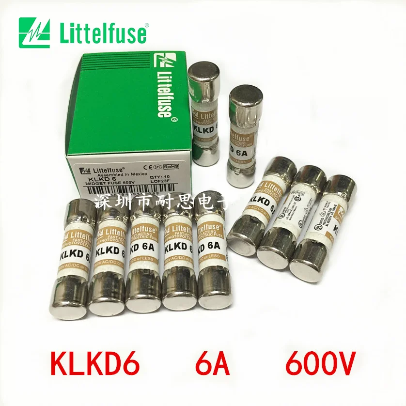 

Free Shipping 10Pcs/lot New Original US Littelfuse fuse KLKD2 Fast Acting FUSE KLKD 2 10*38MM KLKD 2A 600V Ceramic Fuse