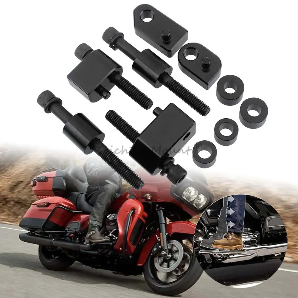 

Motorcycle Front Footrest Floorboard Extension Spacer Kit For Harley Touring Road King Street Road Electra Glide 2009-2024