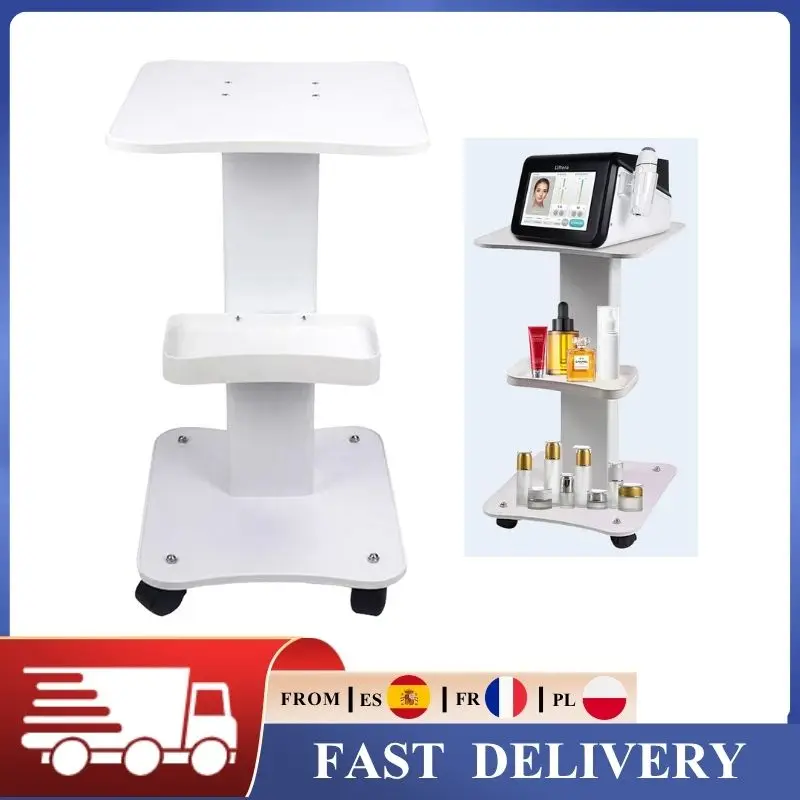 Carrello portastrumenti per salone di bellezza, carrello mobile a 3 ripiani per salone di bellezza, spa, clinica, parrucchiere