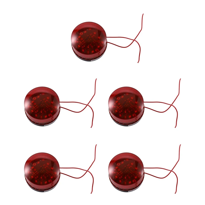 

2025 New-5X AC 220V Industrial LED Flash Strobe Light Accident Warning Lamp Red LTE-5061 De