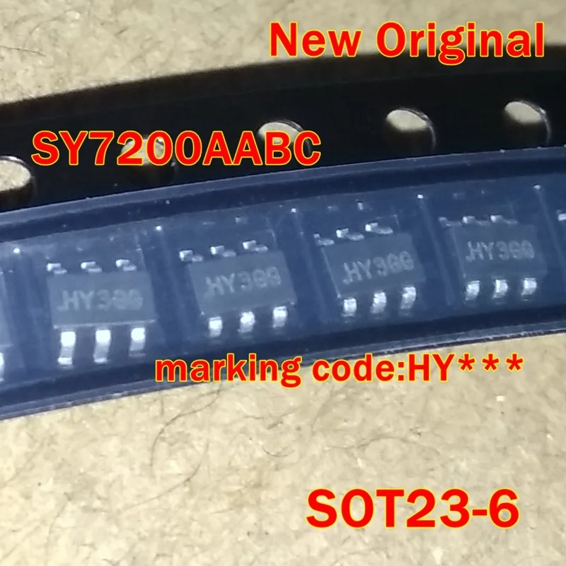 10Pcs to 500Pcs Sy7200Aabc Sot23-6 New Original Marking Code:Hy*** Dc-Dc Boost Type Led Driver Chip