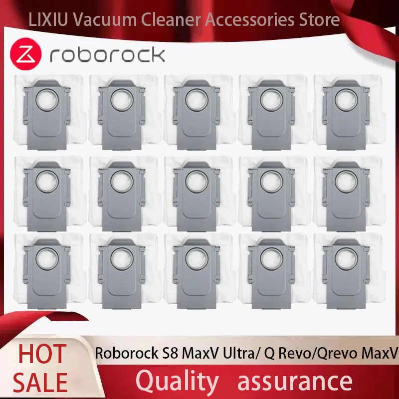 Roborock S8 MaxV Ultra / P10 A7400RR / Q Revo / Qrevo Pro / Qrevo MaxV / Qrevo S / Qrevo Plus Robot Vacuum Dust Bags Accessories