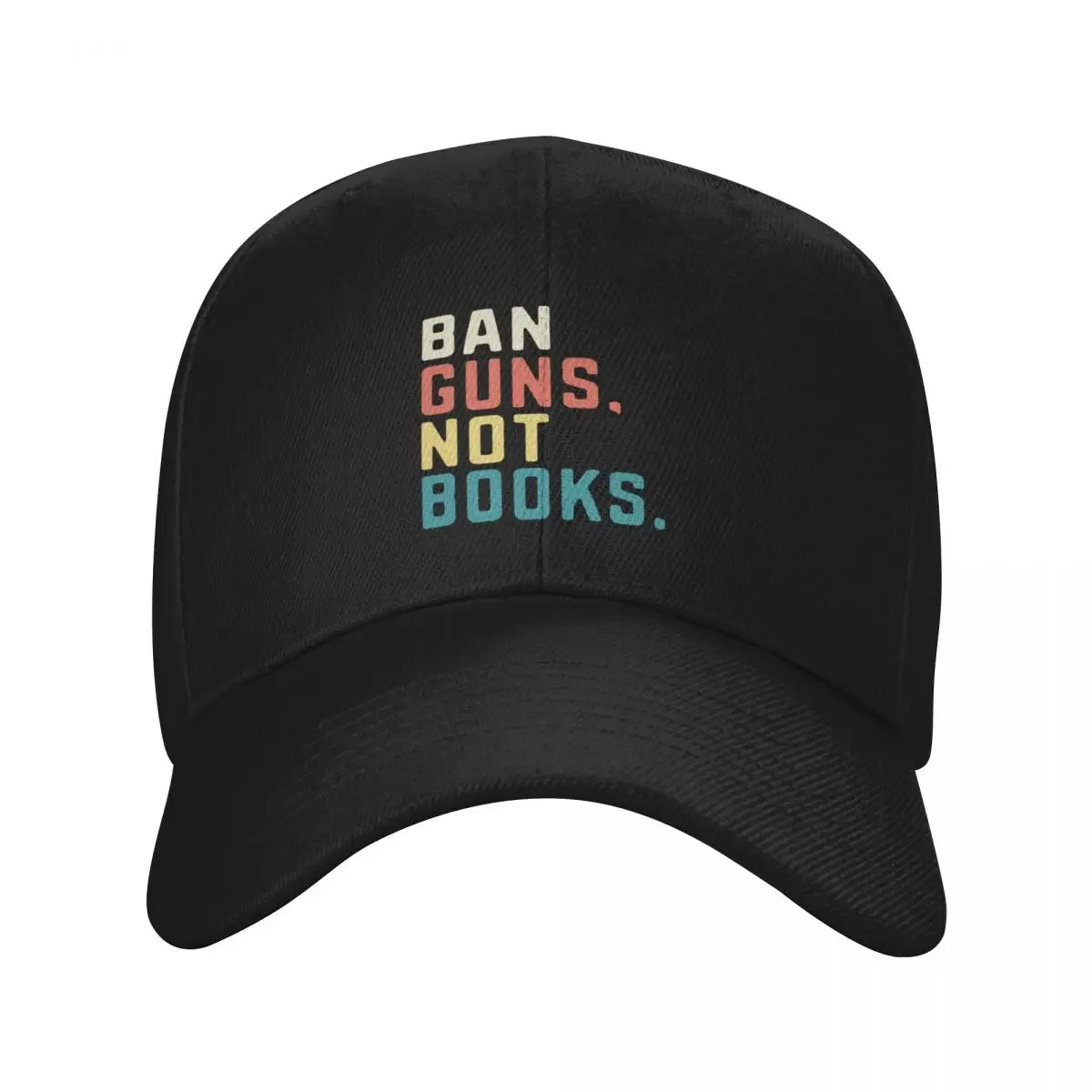 

Ban Guns Not Books Banned Books Lover Read Book Vintage Baseball Cap Gentleman Hat beach hat Icon Mens Tennis Women's