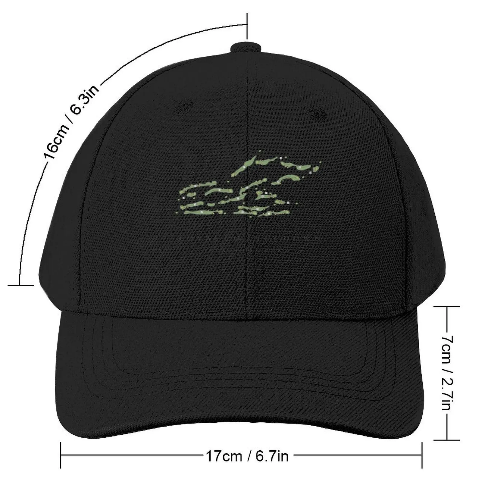 Royal County Down Golf Course Graphic Map Baseball Cap Sun Hat For Children Cosplay black hard hat Hats Man Women's