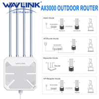 WAVLINK WiFi6 AX3000 Outdoor Access Point Dual Band 2.4G+5G Long Range Outdoor WiFi Extender IP67 Weatherproof 4x8dBi Antennas