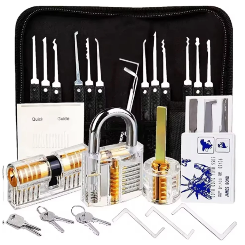 مجموعات مفاتيح مكونة من 18/32/33 قطعة: حلول مفاتيح مدمجة وكاملة للمنزل والسيارة والمكتب أدوات فتح القفل البسيط