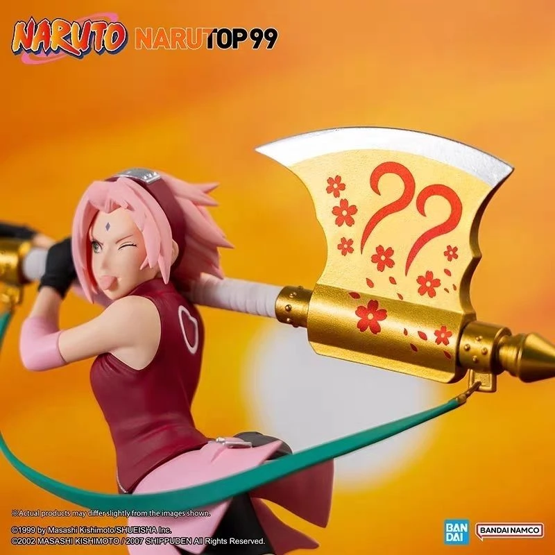 Bandai 16cm Top99 Haruno Sakura Naruto Shippuden Action Figure PVC Model Figure Collectible Ornament Model Toy Birthday Gift