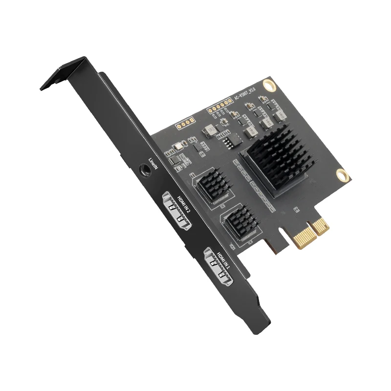 Dual Channel Acquisition Video Capture Equipment and 1080P PCIE HDMI Capture Card with Audio for Gaming Live Streaming