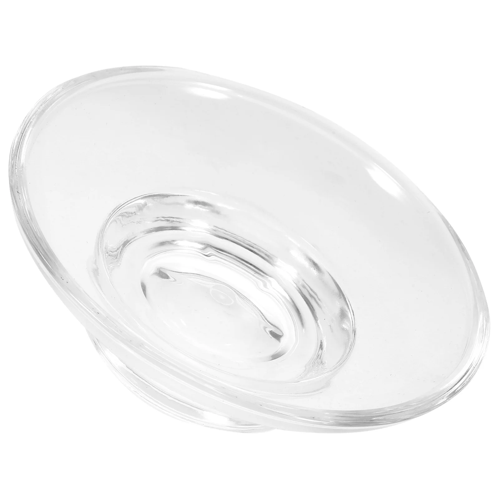 

Bathroom Wash Drainer Glass Soap Dish Round Crystal Size Container Soap Drain Box Kitchen Bathroom Accessories