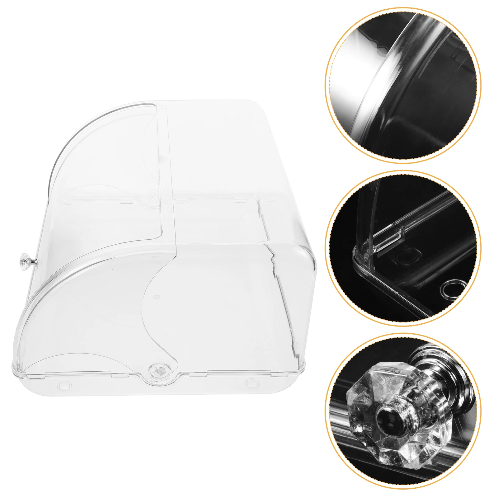 

Airtight Box For Homemade Plastic Container Keeper With Rolltop Lid Cookie Muffin Pastry Saver Loaf Cake Keeper Sandwich Box