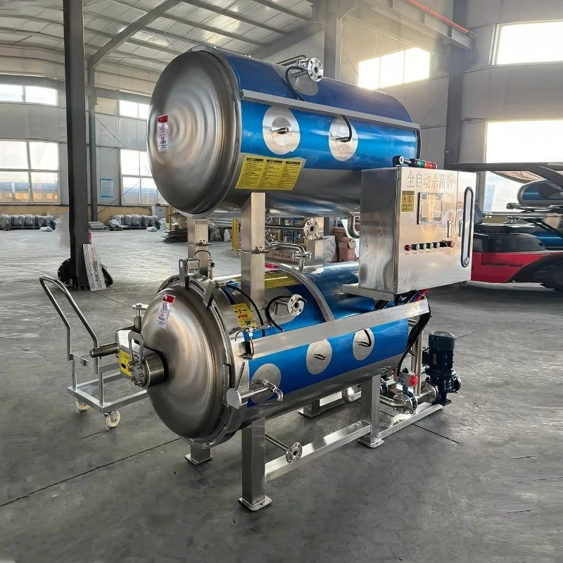 Automatic Sterilization Pot Commercial Salted Duck Egg Sauce Dumplings Corn Double-Layer High-Temperature Sterilizer Custom
