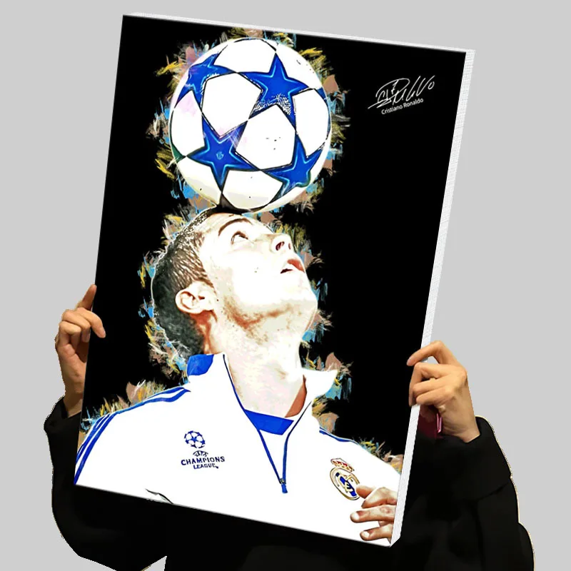 Cristiano Ronaldo Real Madrid Prints Poster Football Player Custom Canvas Painting Wall Art Modern Abstract Canvases Home Decor