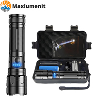 Most Powerful 500000 High Lumen LED Flashlight Super Bright Tactical Flashlight USB Rechargeable Zoom Torch Long Range Lamp