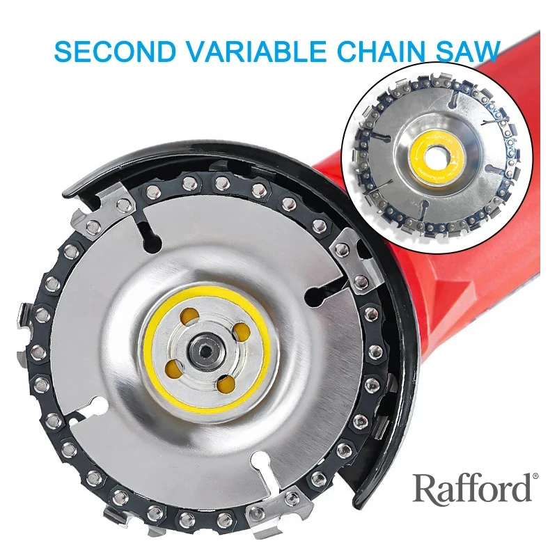 4 بوصة 22 الأسنان زاوية طاحونة مخصصة سلسلة القرص الخشب نحت بالمنشار القرص زاوية قرص الطحن الشق شفرة المنشار أدوات #1